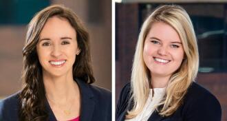 Olivia Lewis and Erica Rogers