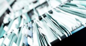 piles of files