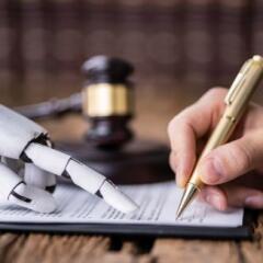 Robotic Hand Assisting Person For Signing Document