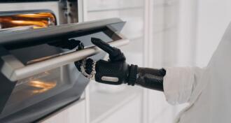 Robotic hand opening overn