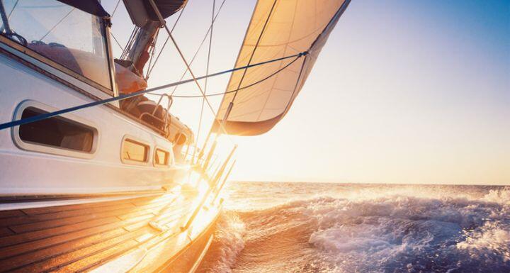 Ship Sailing on opening Water