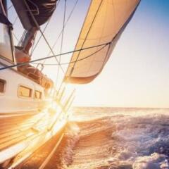 Ship Sailing on opening Water