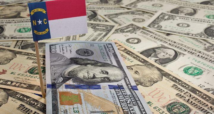 Small NC Flag with Money