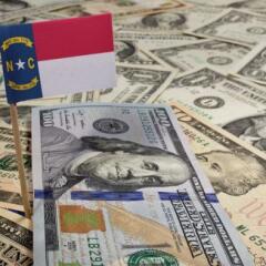 Small NC Flag with Money