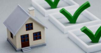 Tick Sign Near The House Model