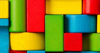 colorful toy wooden blocks