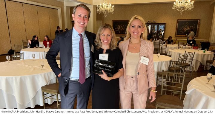 John Hardin (Manning Fulton) and Immediate Past President Maeve Gardner and Whitney Campbell Christensen