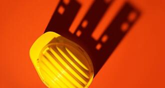 Work safety helmet casting a shadow of buildings