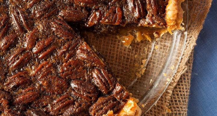 A pecan pie with a slice missing, as a metaphor for non probate assets