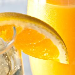 Mimosa with orange slice