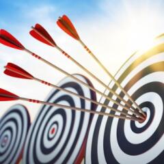 arrows on target