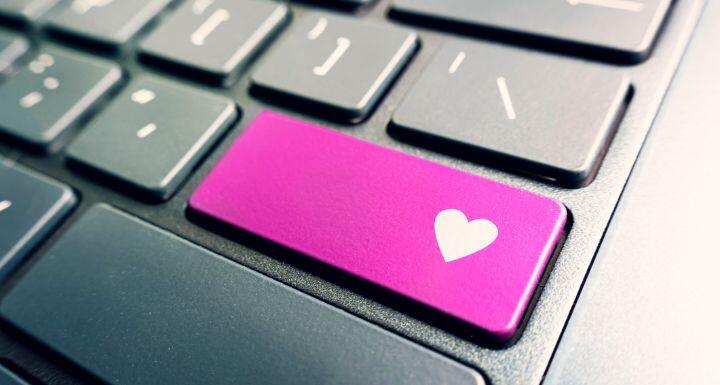 heart key on keyboard
