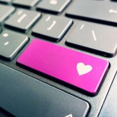 heart key on keyboard