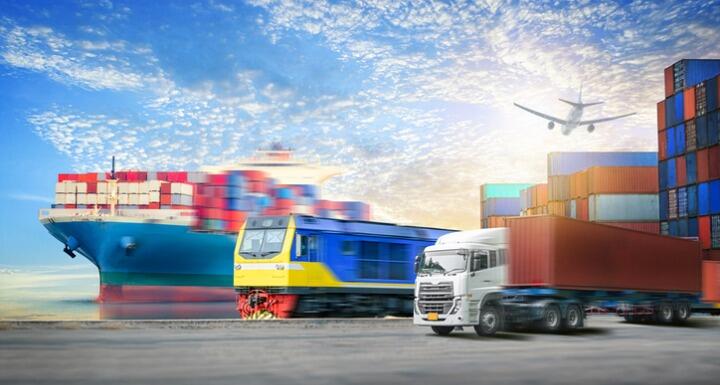 logistics import export background and container cargo transport c