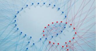 threads forming two bubble speech