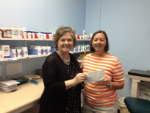 Left: Carteret Community Foundation President Pat Rauhauser and Broad Street Clinic Executive Director Edie Reed
