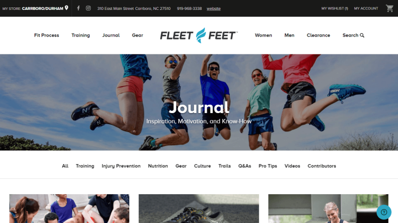fleet feet website
