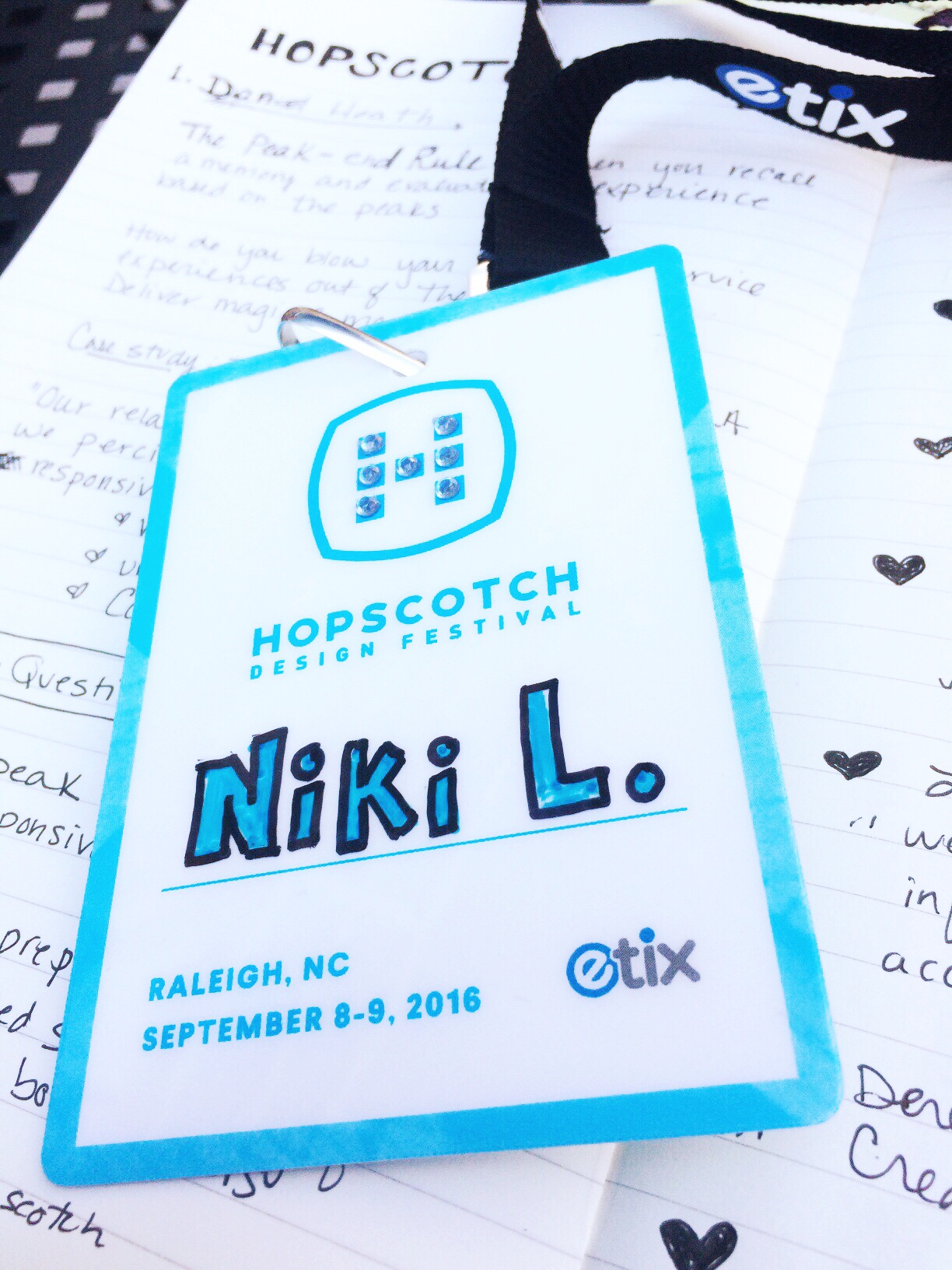 Niki's Hopscotch Design Fest badge