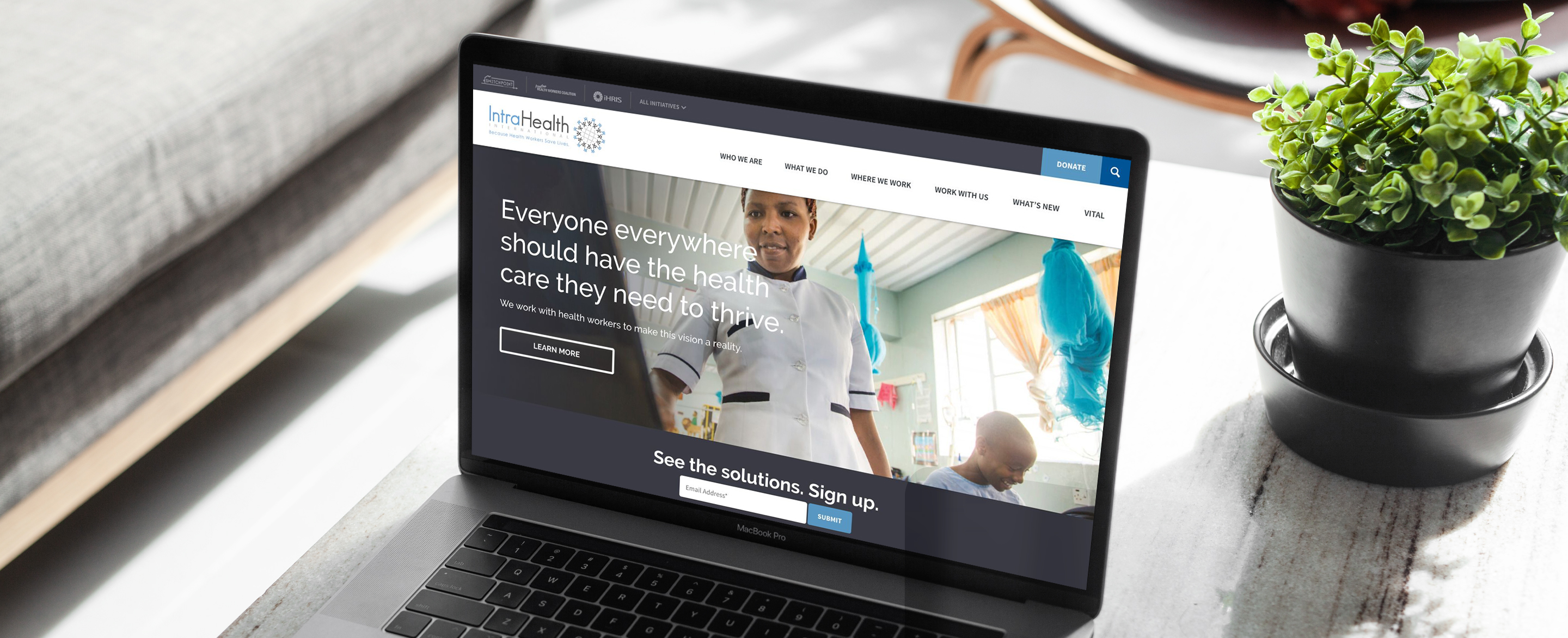IntraHealth Drupal Non-Profit Website