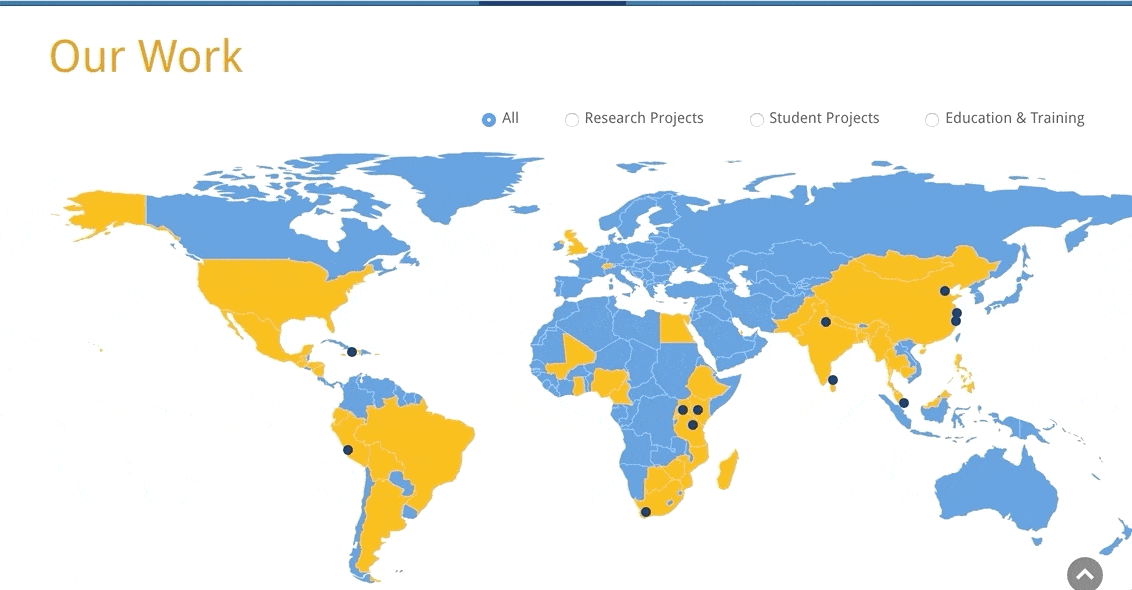 Interactive Map: List of All Locations and Activities