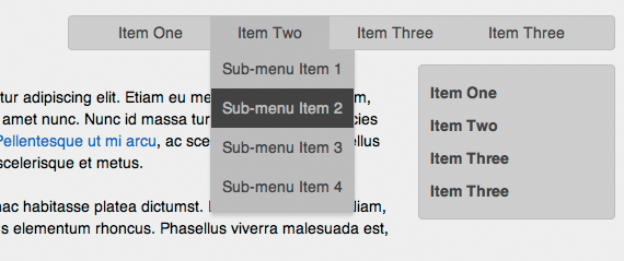 Screenshot of sample page