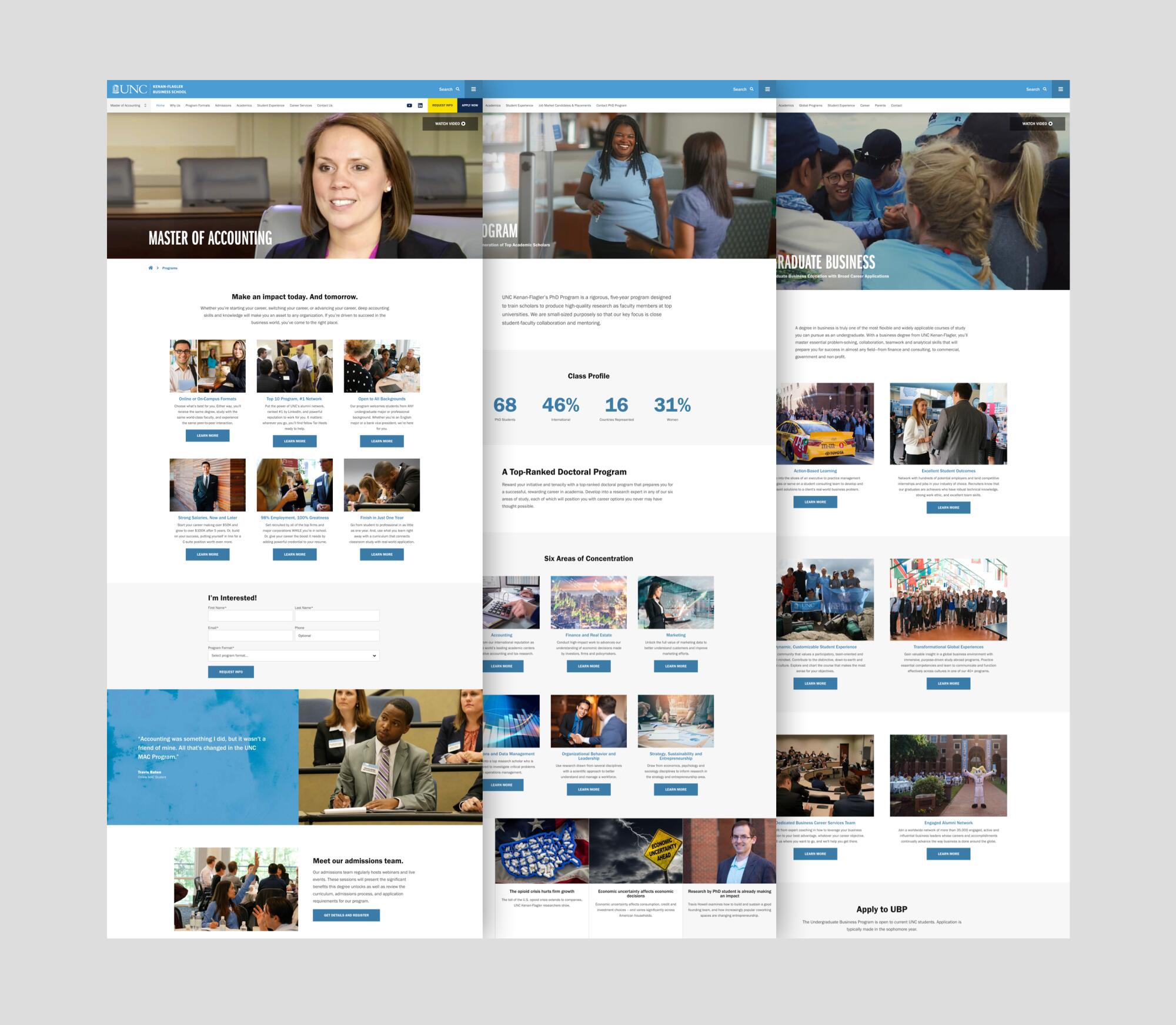 Business School Website Design And Development