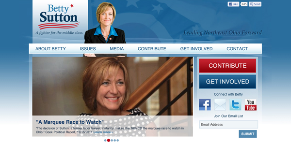 Betty Sutton homepage 