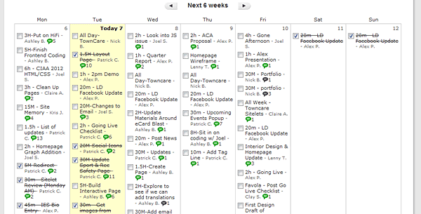 basecamp 3 calendar view