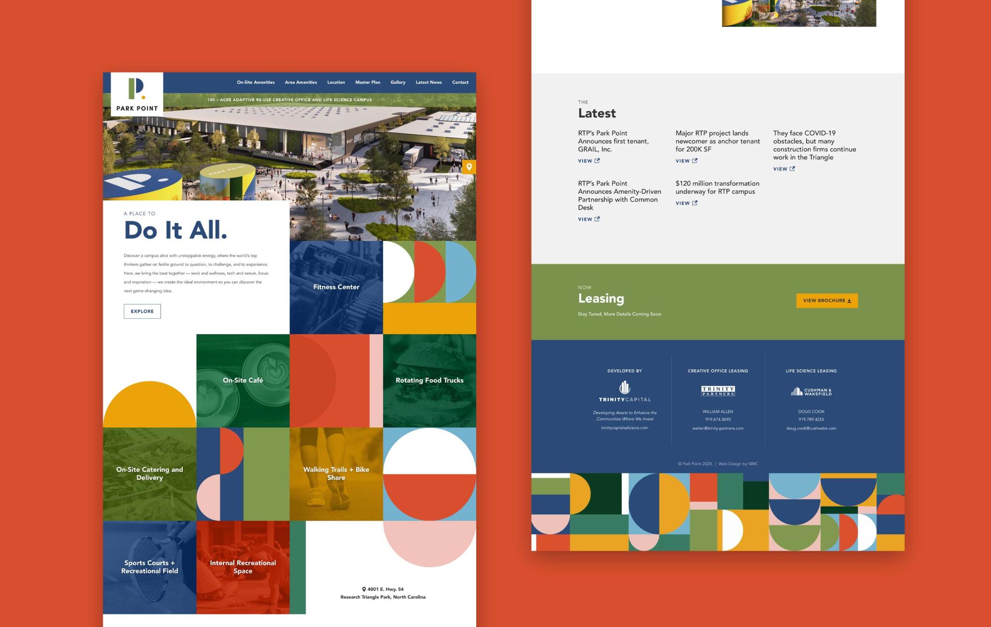 Park Point Rtp Park Point RTP Real Estate Development Website Design