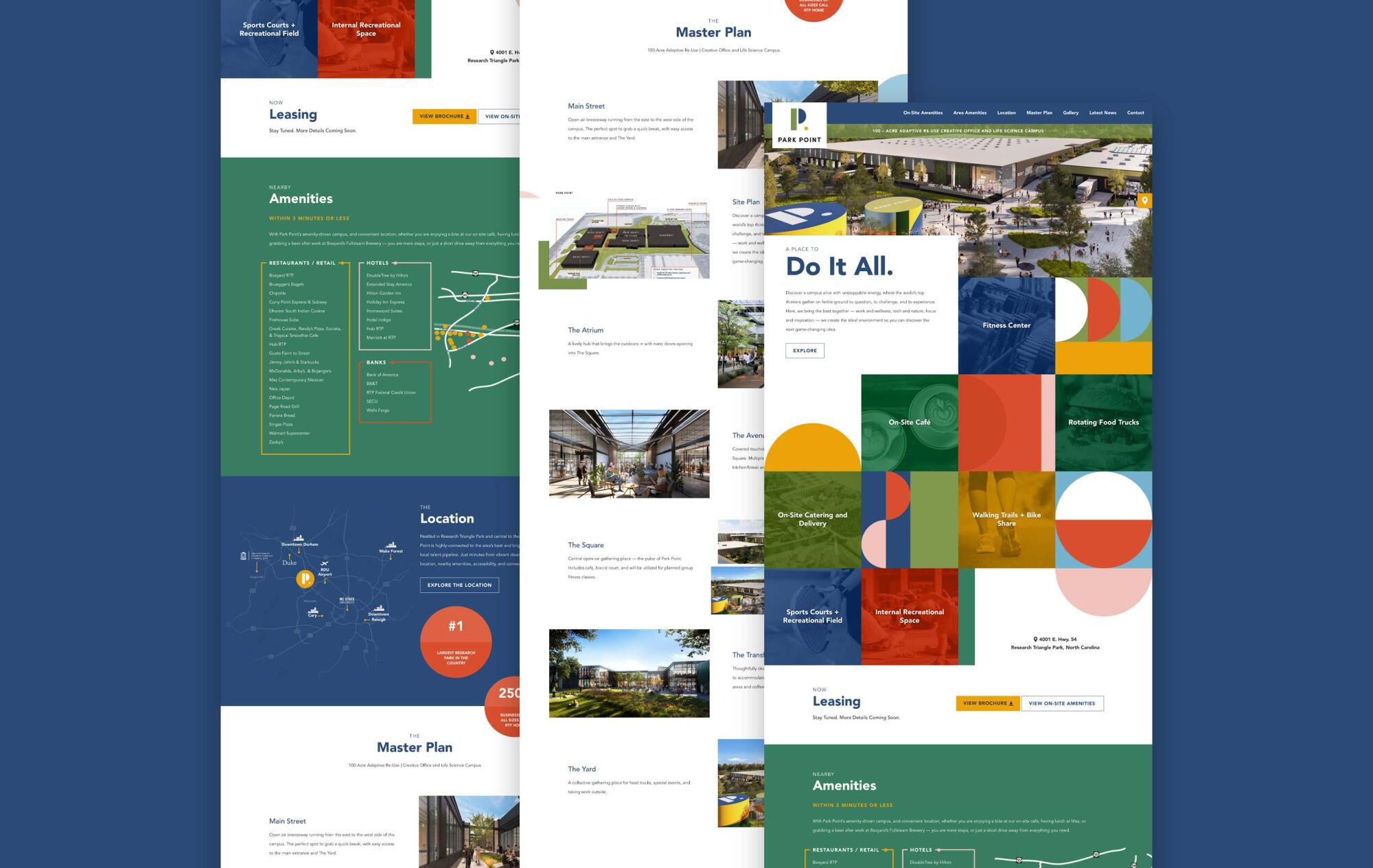 Park Point Rtp Park Point RTP Real Estate Development Website Design