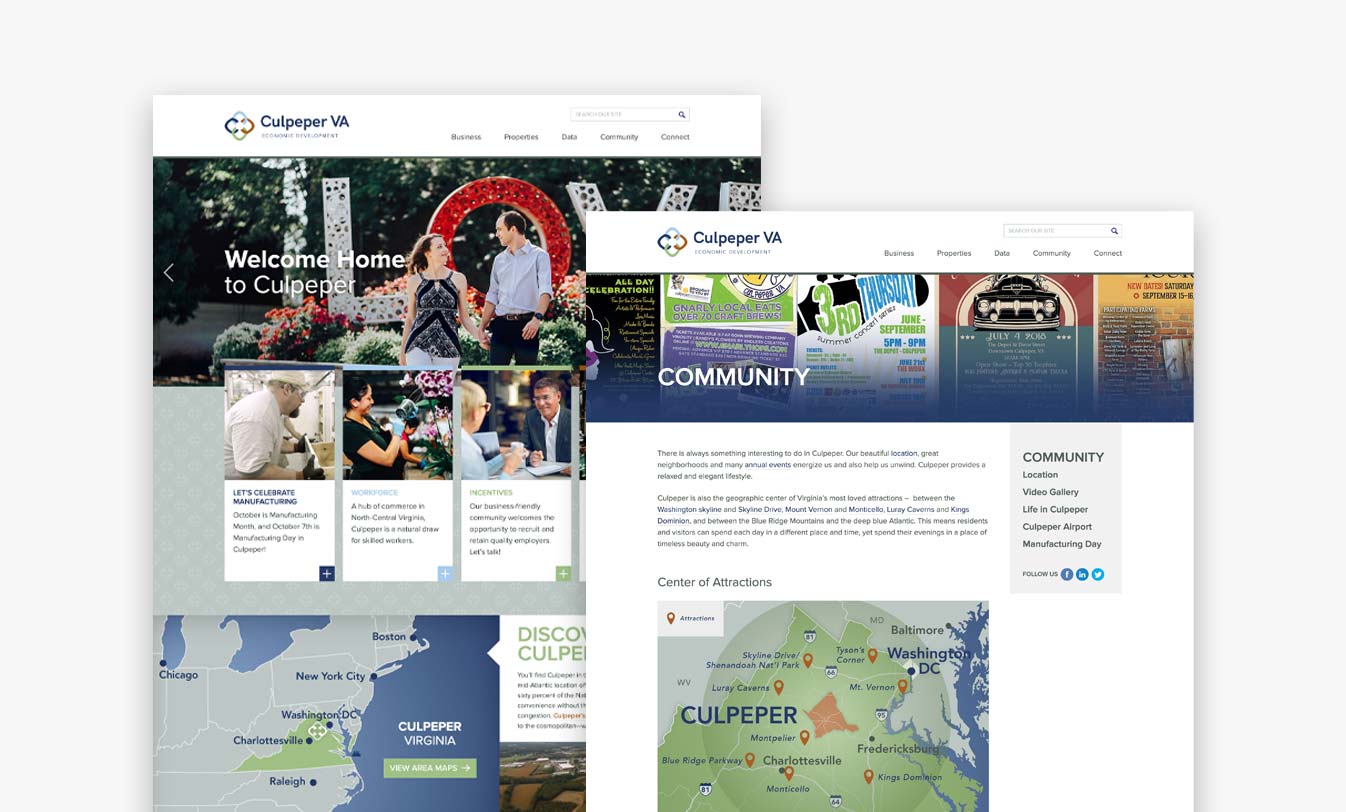 Economic Development Website Design - New Media Campaigns