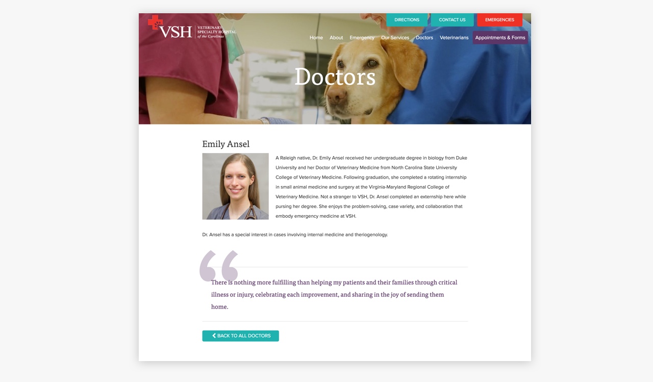 VSH Doctor Bio