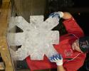 Ice carving snow flake 1