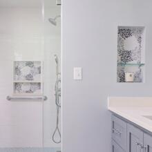 Coker Hills - white & blue, lavender gray