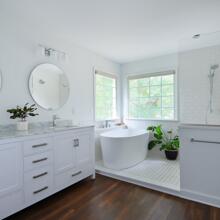 Winstead - white with warm brown