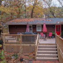 Deck in Light Tan with Pine