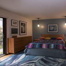 Duke Forest - jewel-toned primary bedroom