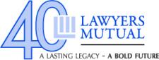 Lawyers Mutual 40th anniversary logo