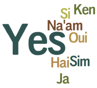 "Yes" in different languages