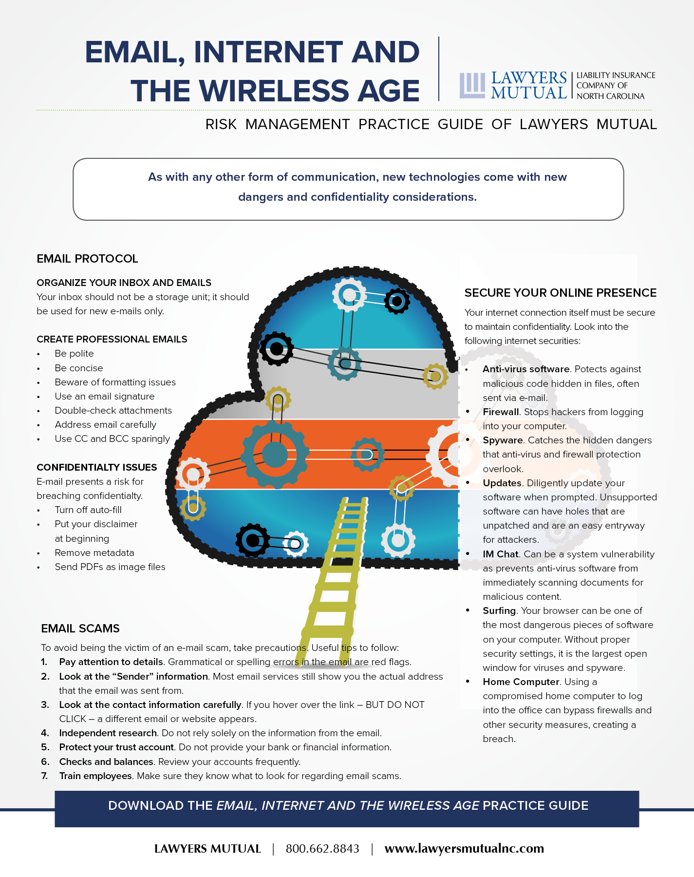 Infographic for email, internet, and the wireless age practice guide