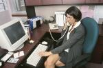 woman at desk