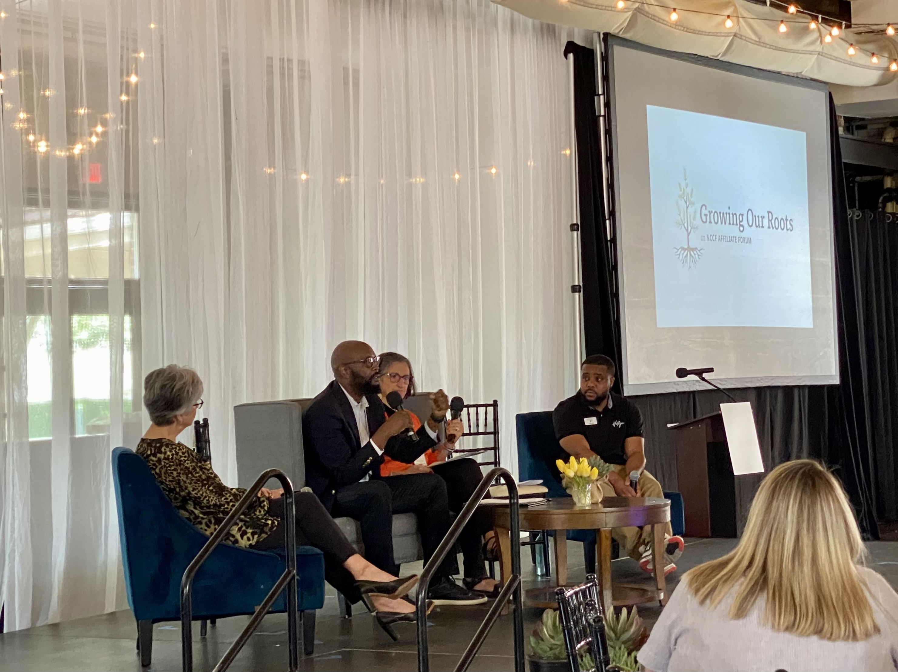 From left to right: Jennifer Tolle Whiteside, Merald Holloway, Jeanne Tedrow, Tyran Hill