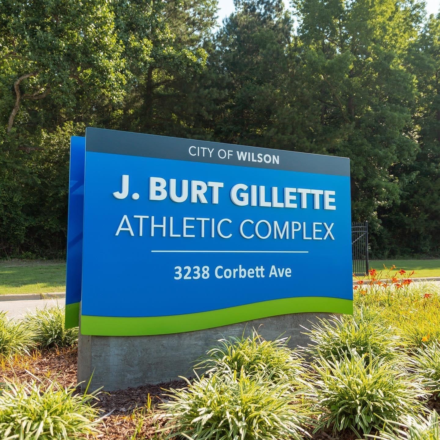 J. Burt Gillette Athletic Complex sign
