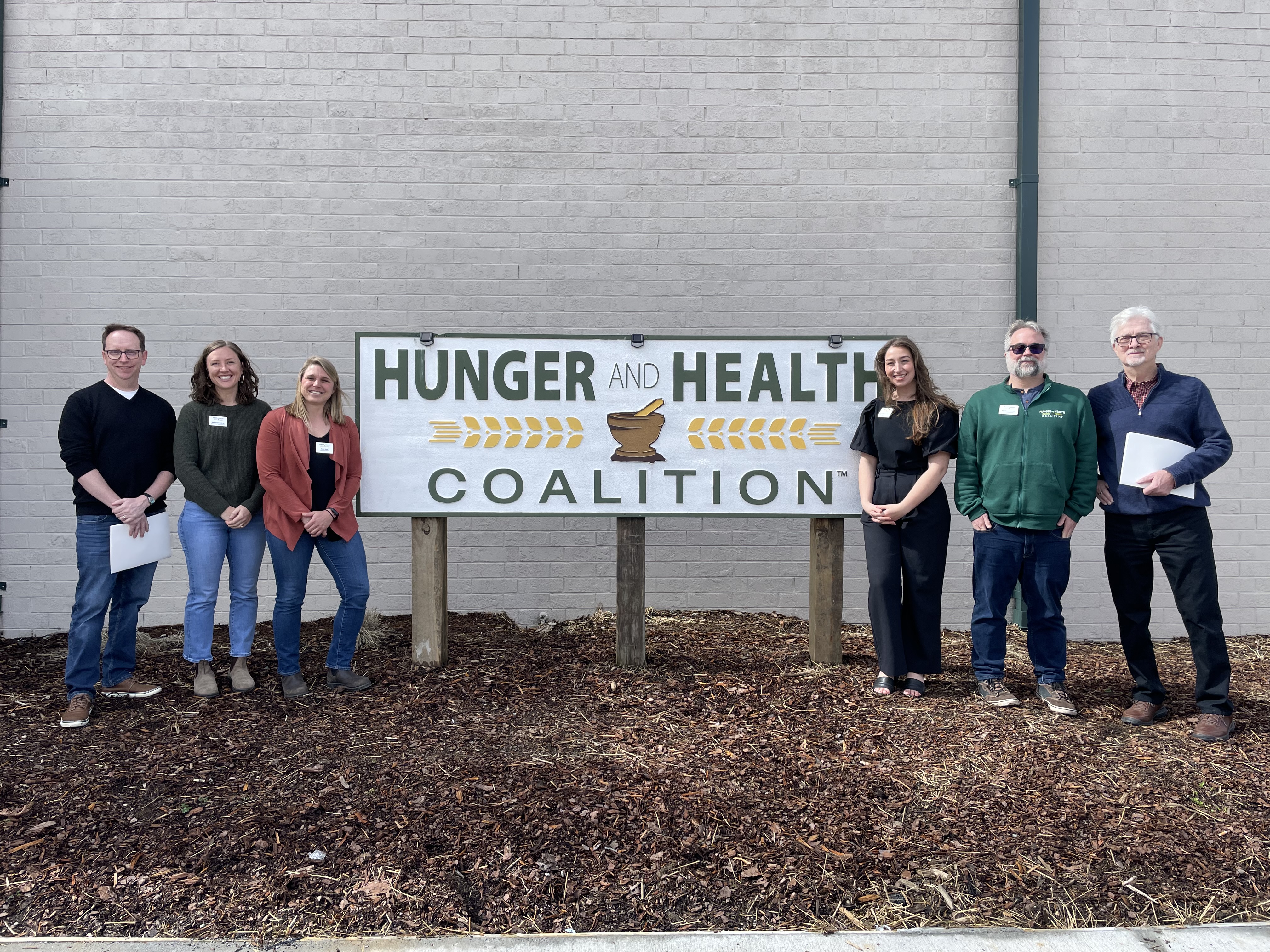WCCF board members pictured with Hunger and Health Coalition staff