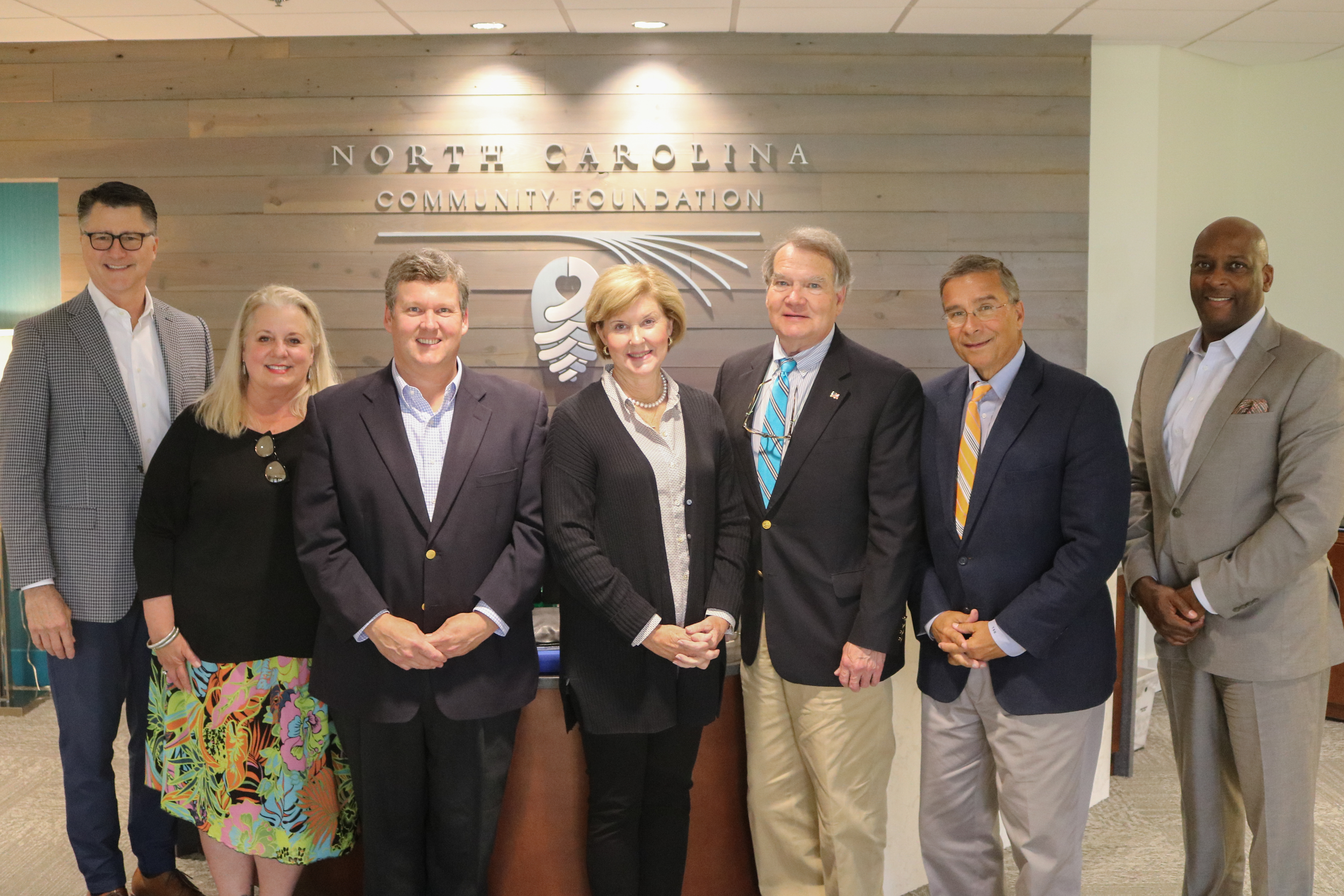 Pictured (left to right) are members of the Affiliate Impact Committee: Bob Knornegay, Lucia Peel, Al Wheless, Jan Hayes, John Bratton, Tyler Harris and Juan Austin. Not pictured are committee members James Narron, Jamilla Hawkins and Michael Cooper.