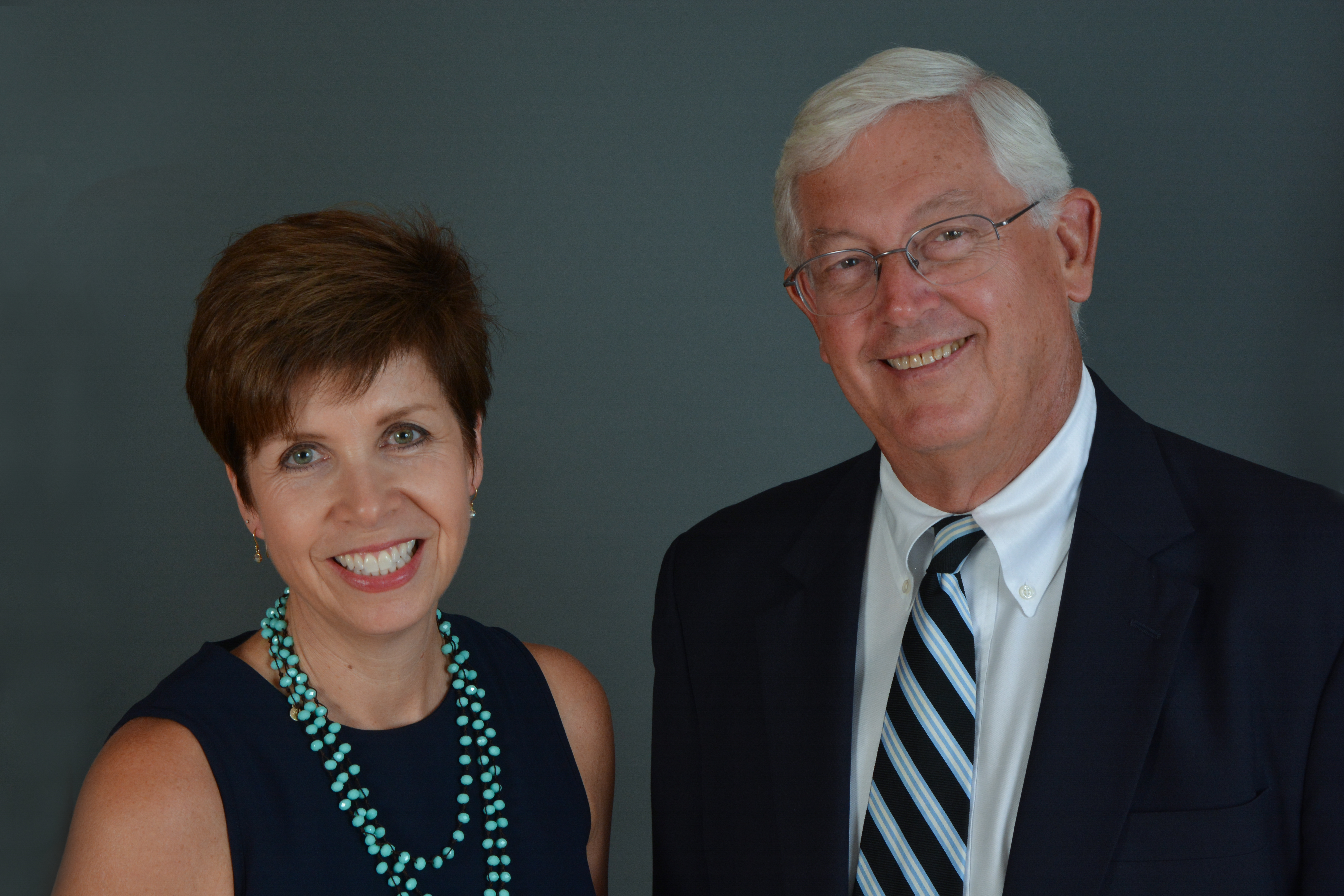 Jennifer Tolle Whiteside, president and CEO, with James Bell Black, III, NCCF board chair.