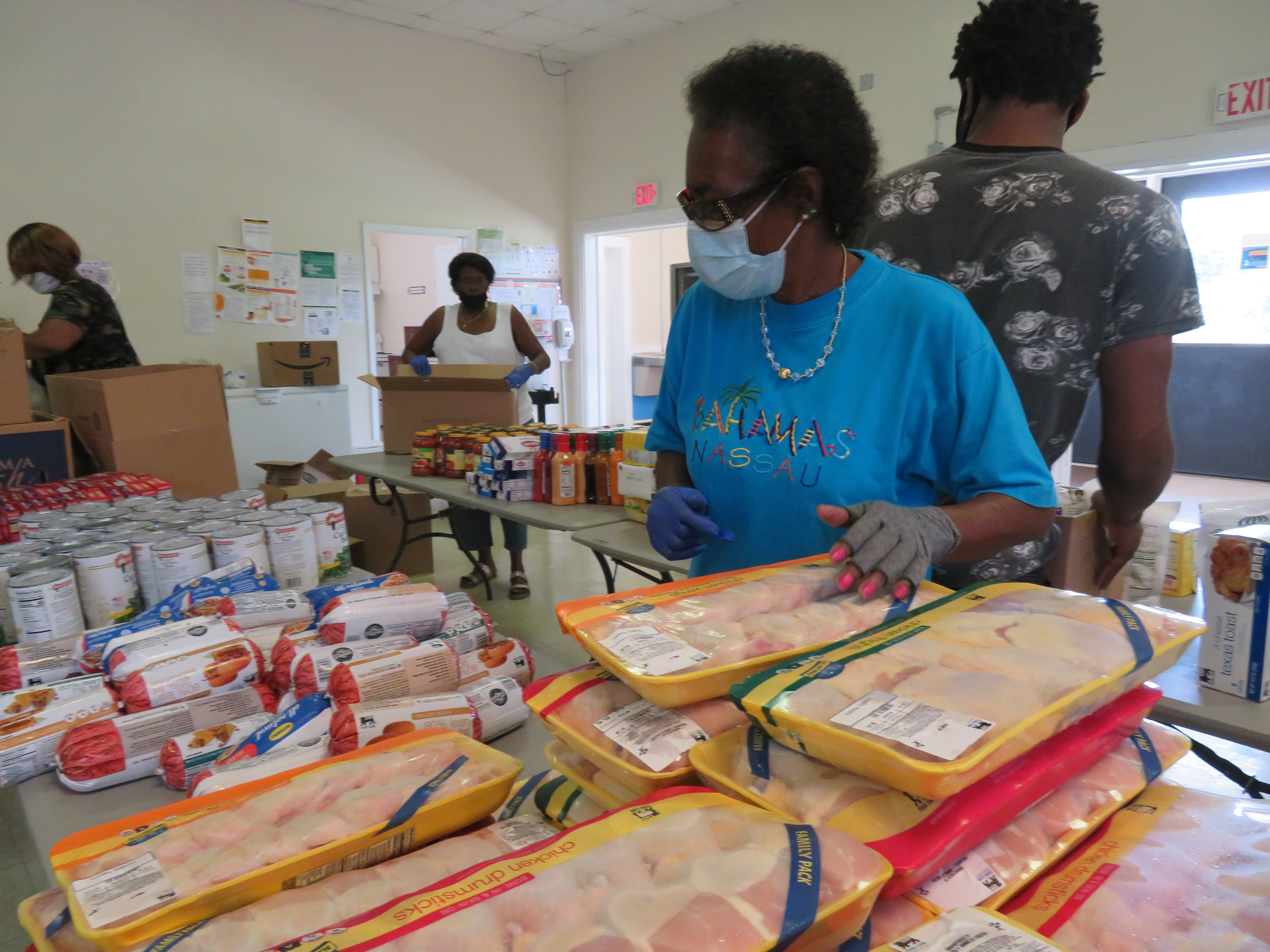 Food distribution at Partners in Ministry