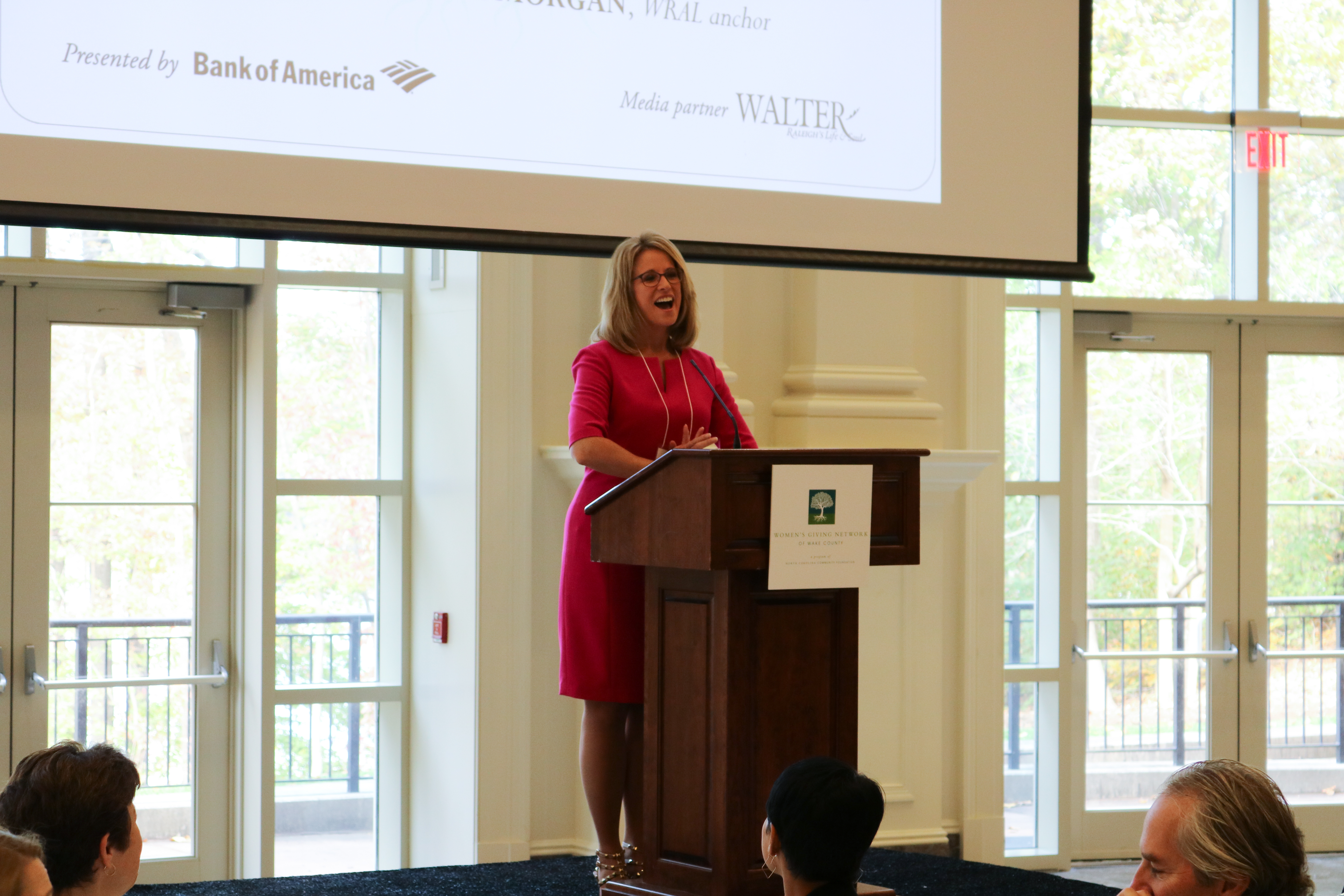 WRAL’s Debra Morgan speaks at the 12th annual Women's Giving Network of Wake County Impact Luncheon, congratulating WGN members on the good their giving has done in the community.