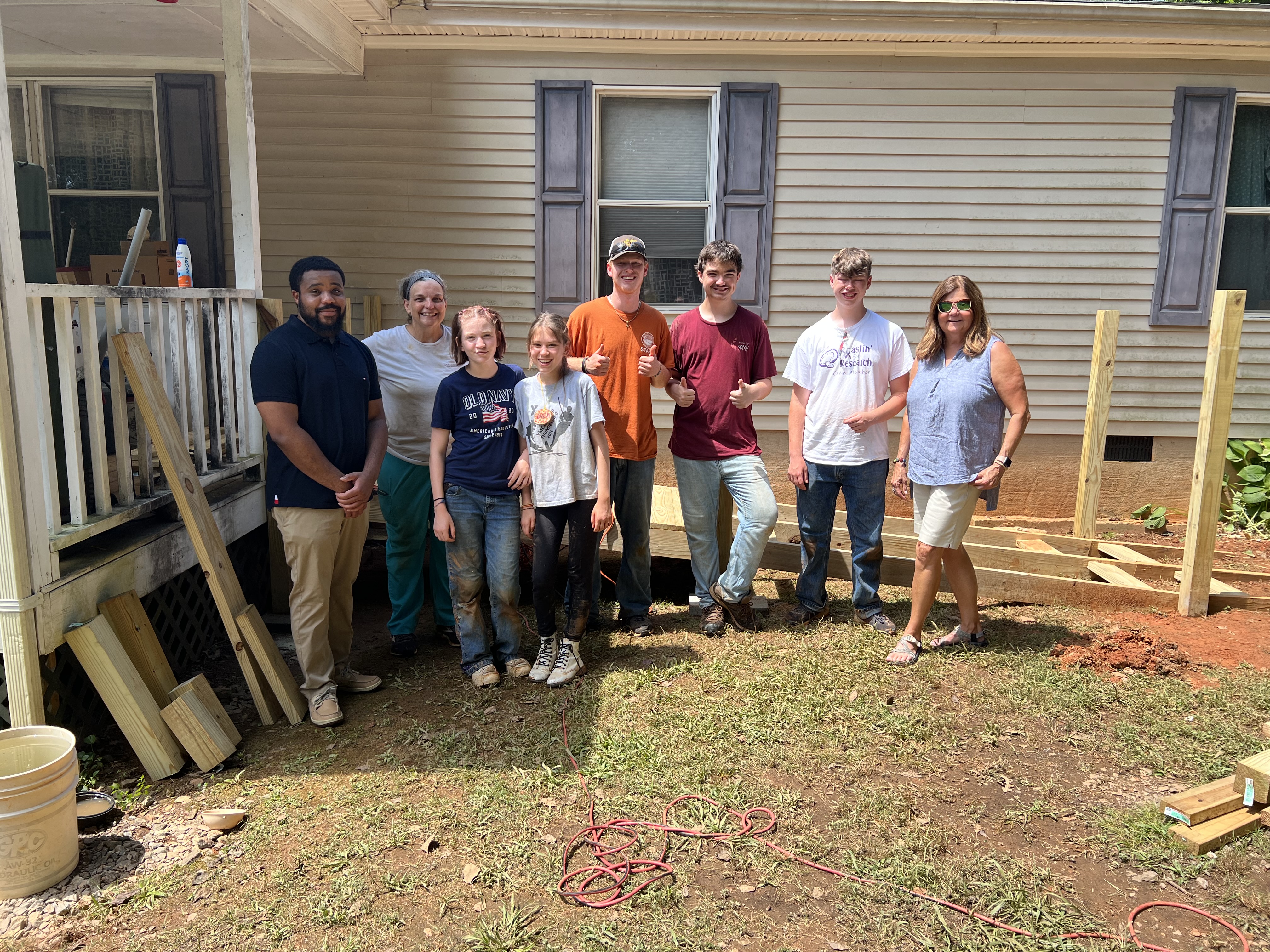 Carolina Cross Connection received a grant from WCF for its work making home repairs in Wilkes County. 