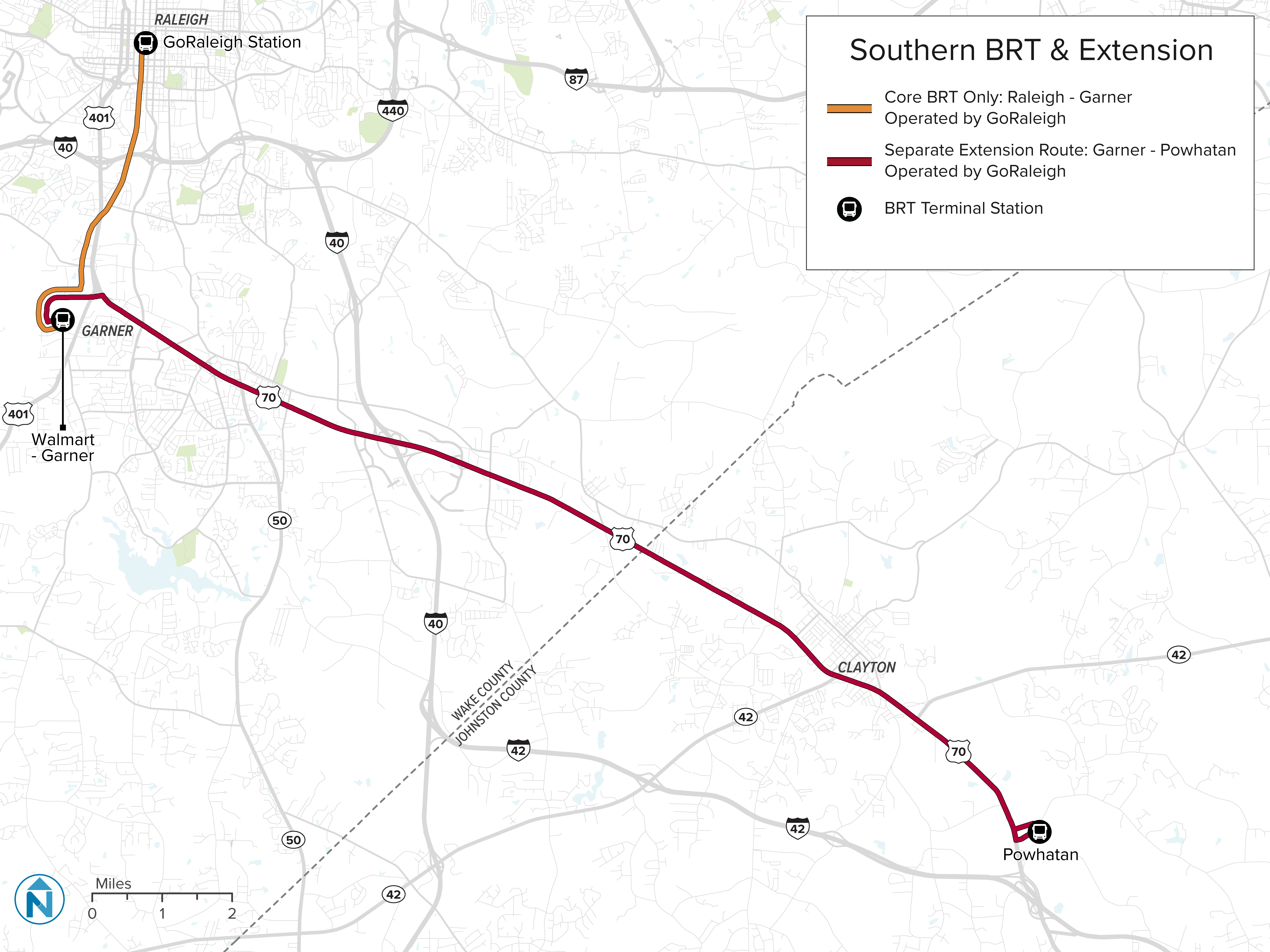 Map of Locally Preferred Alternative